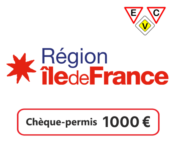 Chèques permis de conduire Île-de-France